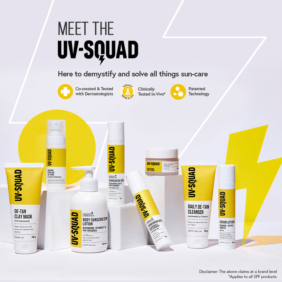 Niacinamide & Pro-Ceramides Sunscreen Gel SPF 50 PA+++ | UV-Squad