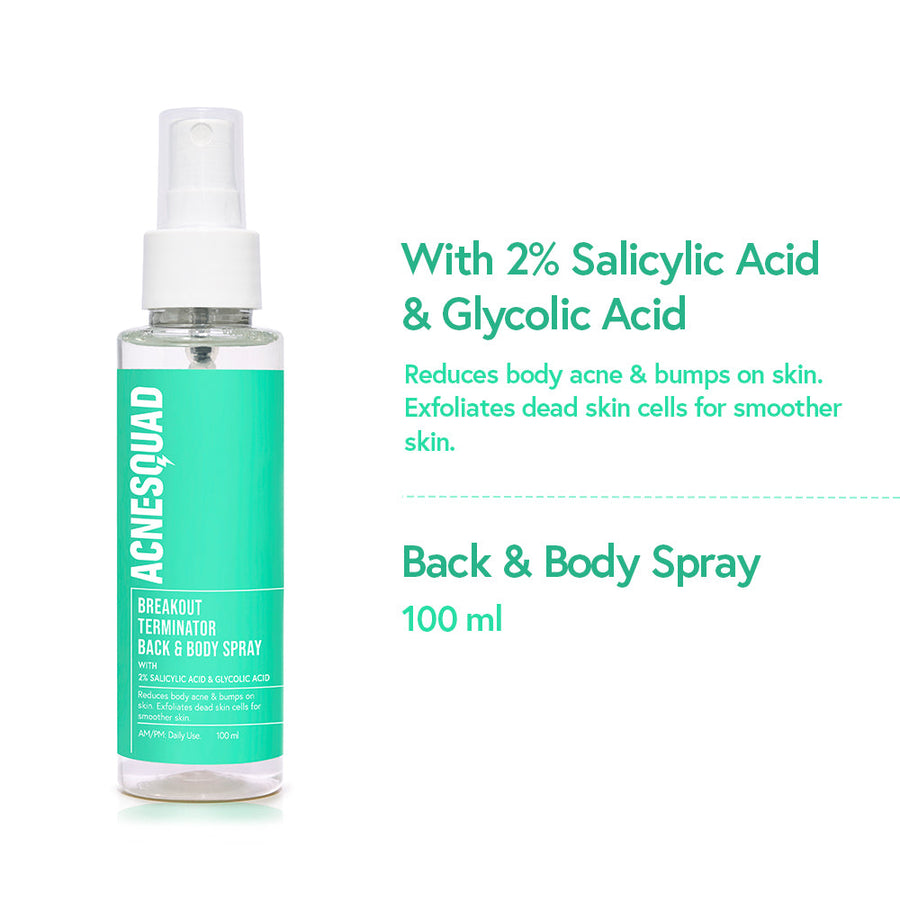 2% Salicylic Acid & Glycolic Acid For Back & Body Acne | 100ml